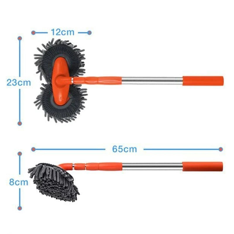 Escova De Lavagem De Carro Retrátil Camada Dupla